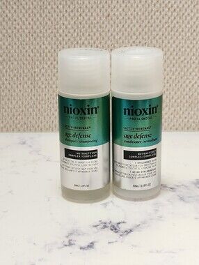 Nioxin Activ Renewal Age Defense Shampoo 1.6 Oz & Conditioner 1.6 Travel Size